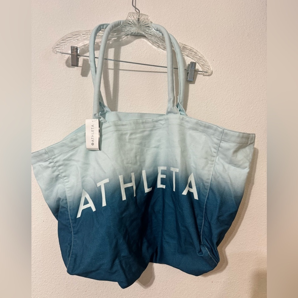 NWT Athleta Blue Ombre Tote Bag - Picture 3 of 5